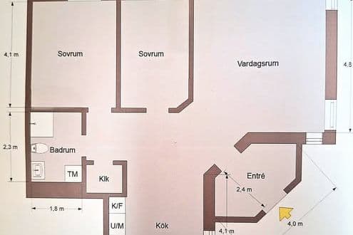3a i Ullstämma med trädgård & garage