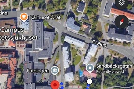 Möblerad 55 kvm nära Universitetssjukhuset