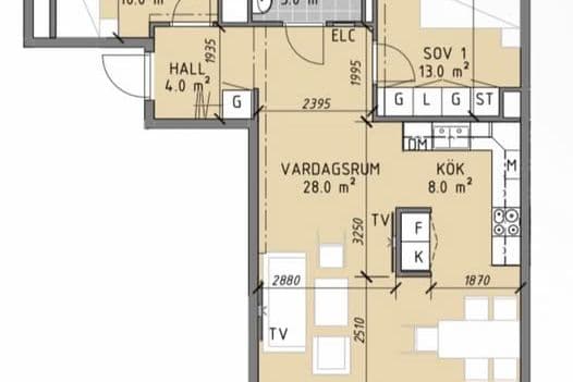 Möblerat rum i centrala Linköping